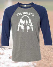 Load image into Gallery viewer, STL Wolves Baseball Logo Apparel
