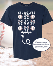 Load image into Gallery viewer, STL Wolves Bows Custom Apparel