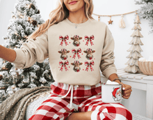 Load image into Gallery viewer, Highland Cow Christmas Coquette Apparel