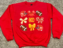 Load image into Gallery viewer, Kansas City Chiefs Inspired Bows Sweatshirt