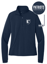 Load image into Gallery viewer, Patriots Shotgun Ladies Fit Midweight Athletic 1/4-Zip Pullover