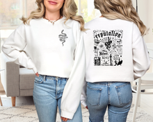 Load image into Gallery viewer, Reputation Tracklist Collage Sweatshirt