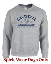 Load image into Gallery viewer, Lafayette Classical Academy Crewneck Sweatshirt - Gildan Brand