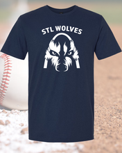 Load image into Gallery viewer, STL Wolves Baseball Logo Apparel