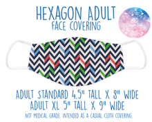 Load image into Gallery viewer, Face Covering Chevron Retro