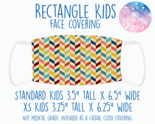 Load image into Gallery viewer, Face Covering Chevron Vintage Rainbow