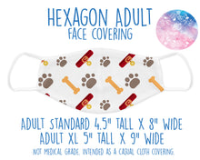 Load image into Gallery viewer, Face Covering Dog Print White