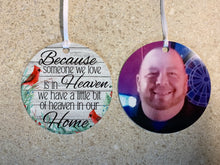 Load image into Gallery viewer, Memorial Photo Ornament