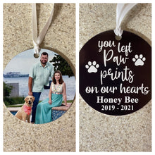 Load image into Gallery viewer, Pet Memorial Photo Ornament