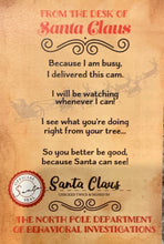 Load image into Gallery viewer, Santa Cam Ornament