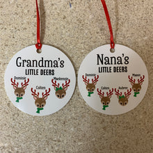 Load image into Gallery viewer, Little Deers Personalized Ornament