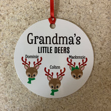 Load image into Gallery viewer, Little Deers Personalized Ornament