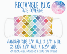 Load image into Gallery viewer, Face Covering Mermaid Scales Rainbow