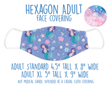 Load image into Gallery viewer, Face Covering Mermaids Purple