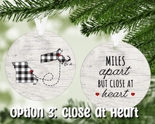 Load image into Gallery viewer, Personalized Miles Apart States Ornament