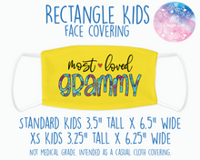 Load image into Gallery viewer, Face Covering Most Loved Grammy Yellow