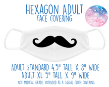 Load image into Gallery viewer, Face Covering Mustache Black