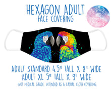 Load image into Gallery viewer, Face Covering Parrot Illustration