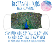 Load image into Gallery viewer, Face Covering Peacock Real
