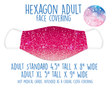Load image into Gallery viewer, Face Covering Pink Glitter Ombre