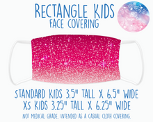 Load image into Gallery viewer, Face Covering Pink Glitter Ombre
