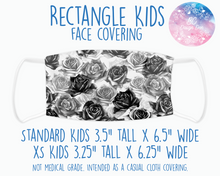 Load image into Gallery viewer, Face Covering Roses B&W