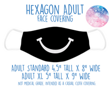 Load image into Gallery viewer, Face Covering Smile B & W