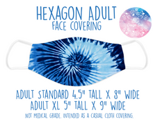 Load image into Gallery viewer, Face Covering Tye Dye Blue