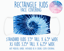 Load image into Gallery viewer, Face Covering Tye Dye Blue