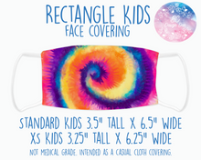 Load image into Gallery viewer, Face Covering Tye Dye Neon Rainbow