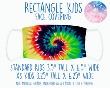 Load image into Gallery viewer, Face Covering Tye Dye Rainbow