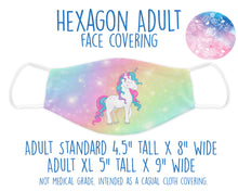 Load image into Gallery viewer, Face Covering Unicorn Rainbow