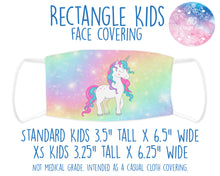 Load image into Gallery viewer, Face Covering Unicorn Rainbow