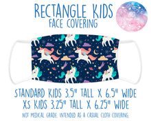 Load image into Gallery viewer, Face Covering Unicorn Space Pattern