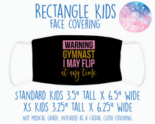 Load image into Gallery viewer, Face Covering Warning Gymnast