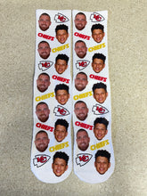 Load image into Gallery viewer, Kansas City Chiefs Player Face Socks
