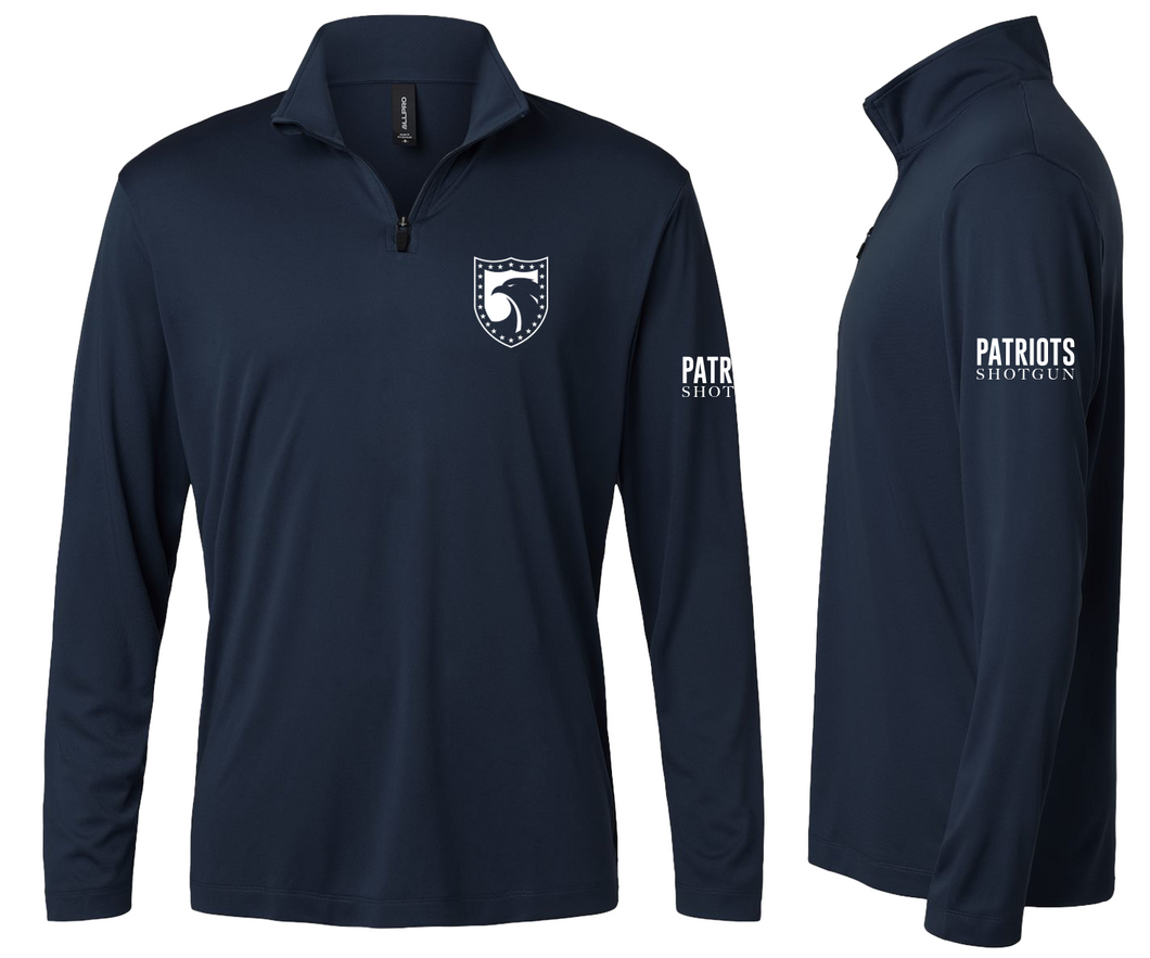 Patriots Shotgun Unisex Lightweight Athletic 1/4 Zip Pullover