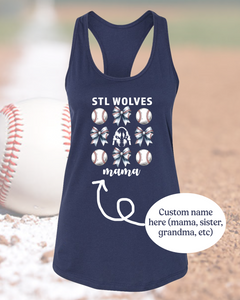 STL Wolves Bows Custom Apparel