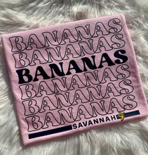 Load image into Gallery viewer, Savannah Bananas Word Stack Tshirt
