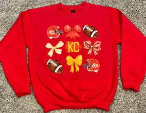 Kansas City Chiefs Inspired Bows Sweatshirt