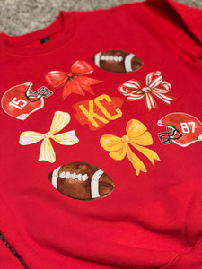 Kansas City Chiefs Inspired Bows Sweatshirt