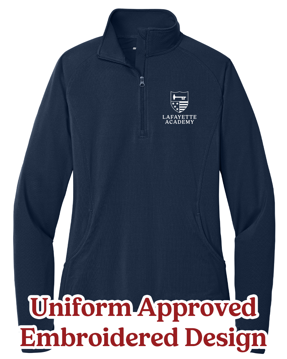 Lafayette Academy Ladies Fit Midweight Athletic 1/4-Zip Pullover