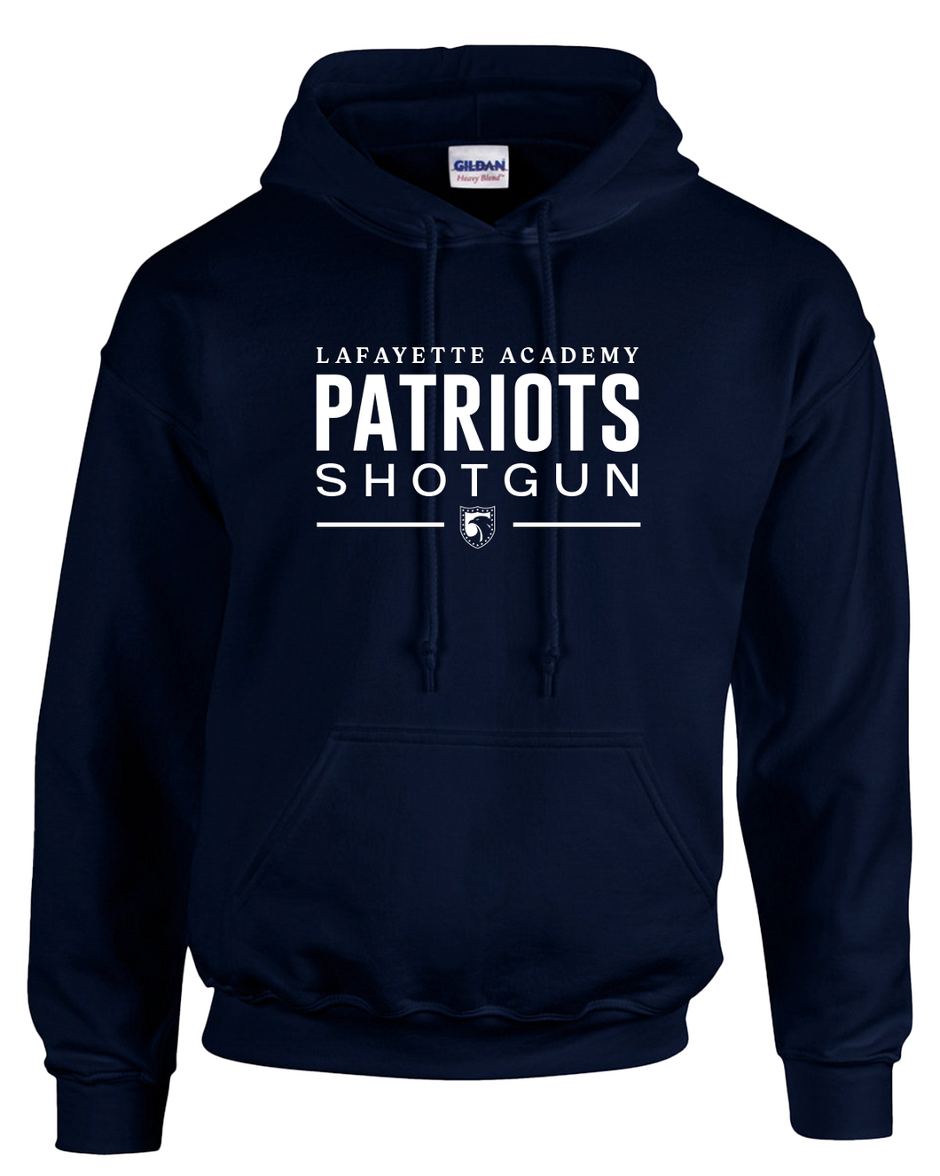 Patriots Shotgun Hooded Sweatshirt - Gildan Brand