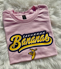 Load image into Gallery viewer, Savannah Bananas Thick Script Tshirt
