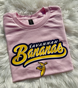 Savannah Bananas Thick Script Tshirt