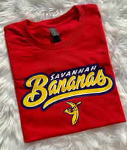 Load image into Gallery viewer, Savannah Bananas Thick Script Tshirt
