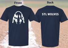 Load image into Gallery viewer, STL Wolves Baseball - Front/Back Logo Apparel
