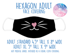 Load image into Gallery viewer, Face Covering Cat Mouth Black
