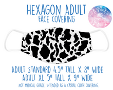 Load image into Gallery viewer, Face Covering Cow Print
