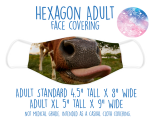 Face Covering Cow Tongue